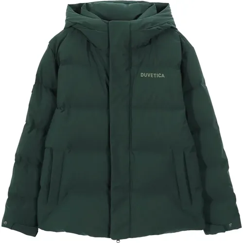 Dark Khaki Down Jacket Extra Slim , male, Sizes: M, XL, 3XL, L, 2XL, S - duvetica - Modalova