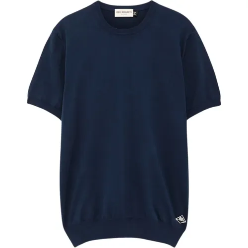 Cotton Knit T-Shirt 4 Season , male, Sizes: XL - Roy Roger's - Modalova