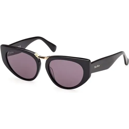 Shiny Smoke Sunglasses , unisex, Sizes: 54 MM - Max Mara - Modalova