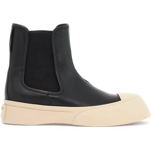 Klassische Chelsea-Boots mit elastischen Einsätzen - Marni - Modalova