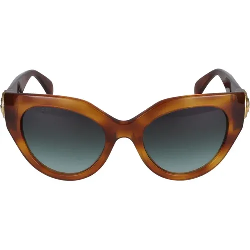 Stylische Sonnenbrille GG1408S,Sunglasses,/Grey Shaded Sunglasses,Havana/ Shaded Sunglasses - Gucci - Modalova