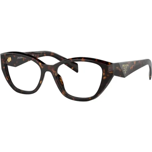 Women's Tortoise Cateye Glasses , female, Sizes: 53 MM - Prada - Modalova
