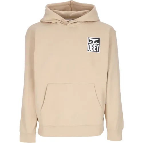 Eyes Icon Premium Hoodie Fleece , male, Sizes: XL - Obey - Modalova