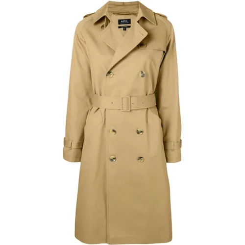 Greta Trench Coat , Damen, Größe: M - A.p.c. - Modalova