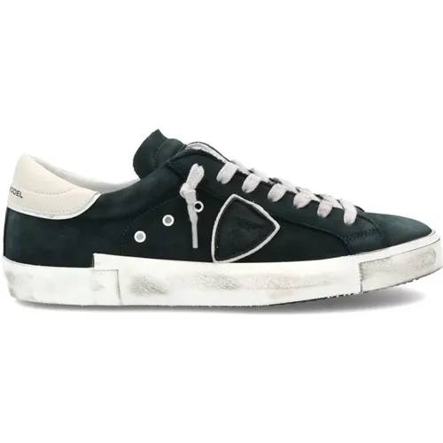 Grüne Prsx Low Top Sneakers , Herren, Größe: 39 EU - Philippe Model - Modalova