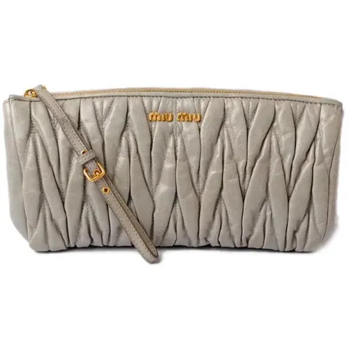 Pre-owned Leather crossbody-bags , female, Sizes: ONE SIZE - Miu Miu Pre-owned - Modalova