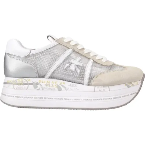 Transparent Rip-Stop Beth Sneakers Grey , female, Sizes: 6 UK - Premiata - Modalova