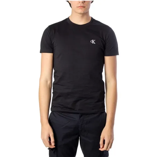 Herren Print T-Shirt , Herren, Größe: 2XL - Calvin Klein Jeans - Modalova