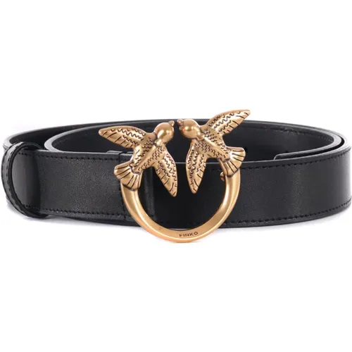 Love Birds Belt , female, Sizes: XL, XS - pinko - Modalova