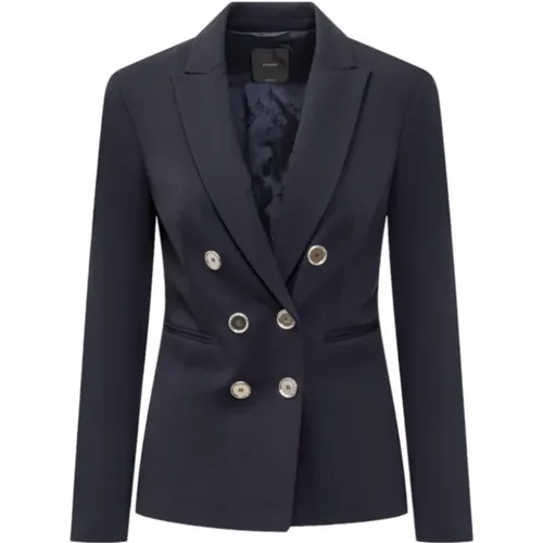 Blaue Blazer mit Metallknöpfen - pinko - Modalova