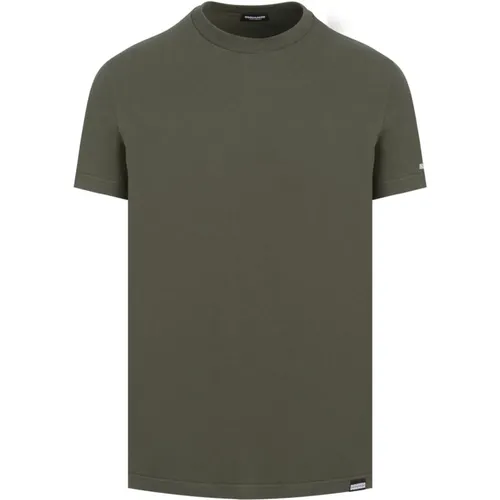 Crewneck Cotton T-Shirt , male, Sizes: L, M, 2XL - Dsquared2 - Modalova