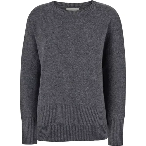 Grauer Cashmere-Sweater U-Ausschnitt , Damen, Größe: S - Lisa Yang - Modalova