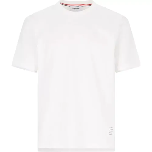 Weiße T-Shirts und Polos mit Logo , Herren, Größe: L - Thom Browne - Modalova