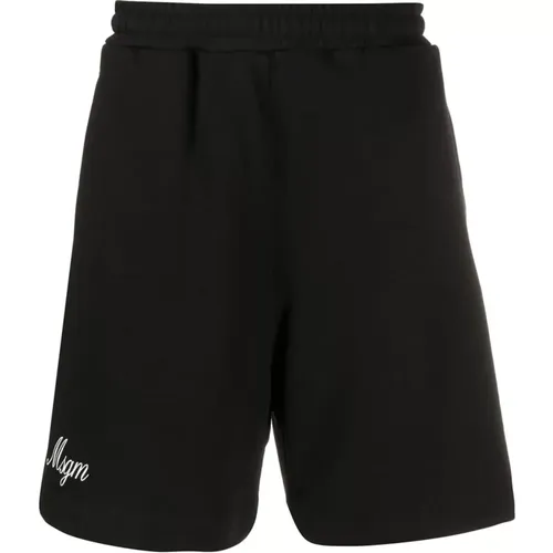 Msgm , Short ,Black male, Sizes: S - Msgm - Modalova