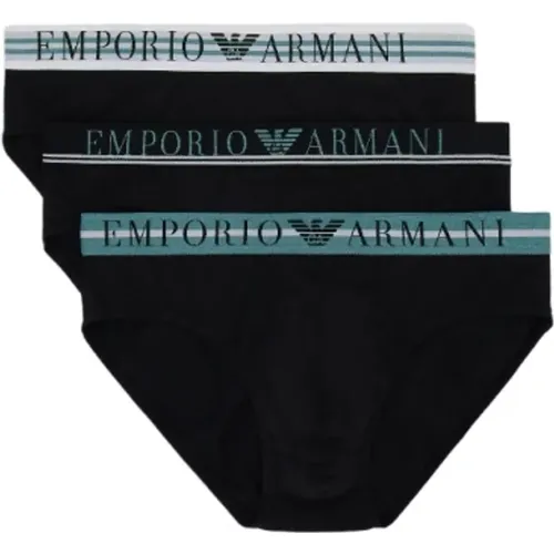 Gemischtes elastisches Taillenband Baumwollslip-Pack - Emporio Armani - Modalova