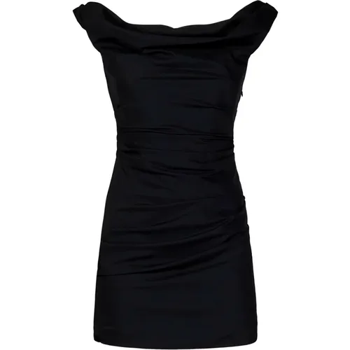 Wool Off-Shoulder Mini Dress , female, Sizes: XS, S - Armarium - Modalova