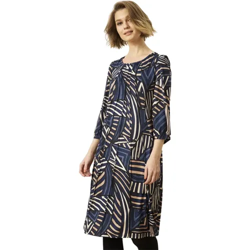 Lucette Dress 3/4 Sleeves Blue , female, Sizes: L, M - IN Front - Modalova