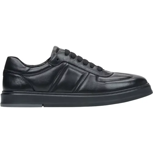 Men's Sneakers in Genuine Leather with Decorative Stitching Er00116119 , male, Sizes: 11 UK, 10 UK, 8 UK, 5 UK, 7 UK, 6 UK, 9 UK - Estro - Modalova