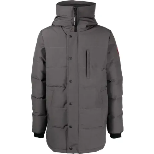 Carson Parka Grey Padded Jacket , male, Sizes: L, XL - Canada Goose - Modalova