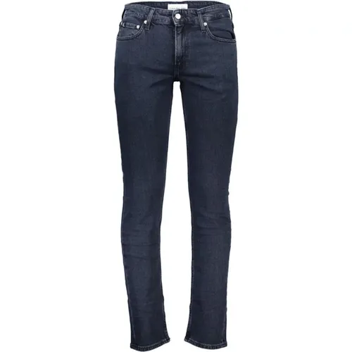 Contrast Detail Denim Pants , male, Sizes: W31 L32, W30 L32 - Calvin Klein - Modalova