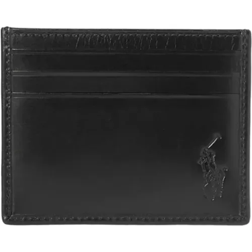 Schwarze Kreditkartenbrieftaschen , Herren, Größe: ONE Size - Ralph Lauren - Modalova
