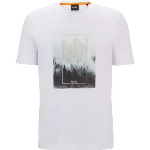 Herren Wald T-Shirt , Herren, Größe: 2XL - Hugo Boss - Modalova