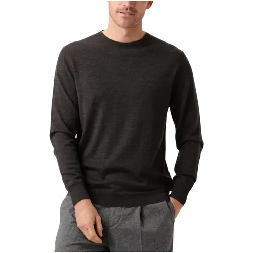 Brauner Crewneck Pullover Sweater , Herren, Größe: XL - Profuomo - Modalova