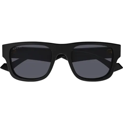 Minimalist Square Sunglasses for Men , male, Sizes: 53 MM - Gucci - Modalova
