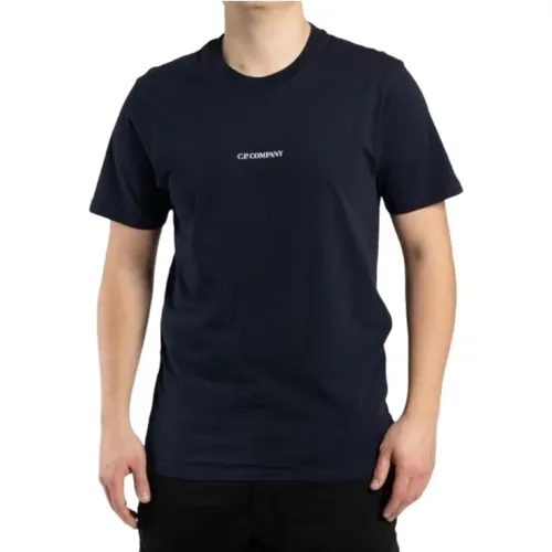 Graphic Print Crewneck T-Shirt for Men , male, Sizes: S - C.P. Company - Modalova