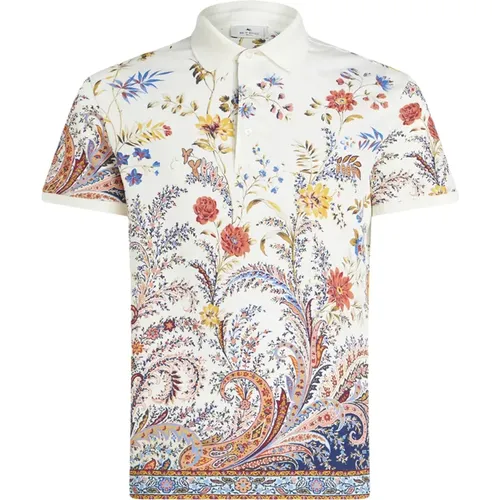 Floral Paisley Print Polo Shirt , male, Sizes: L, 2XL, XL, M - ETRO - Modalova