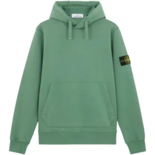 Hooded Cotton Sweatshirt with Front Pocket , male, Sizes: S, M, XL, L - Stone Island - Modalova