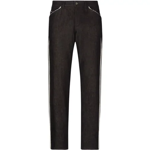 Straight Leg Denim Jeans , male, Sizes: L, M, S - Dolce & Gabbana - Modalova