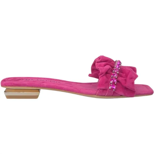 Ruffled Flat Sandal , female, Sizes: 7 UK, 4 UK, 5 UK, 3 UK, 6 UK - Alma en Pena - Modalova