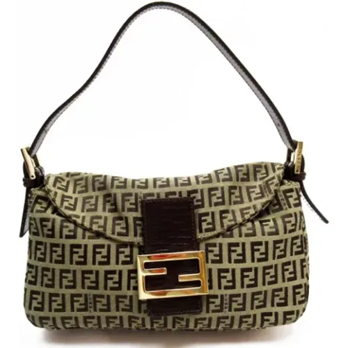 Pre-owned Canvas shoulder-bags , female, Sizes: ONE SIZE - Fendi Vintage - Modalova