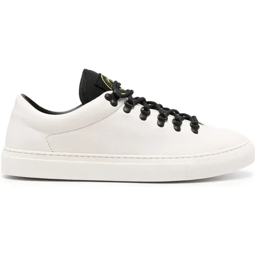 Leder-Wanderschuh-inspirierter Sneaker mit Metallschlaufen - Stone Island - Modalova