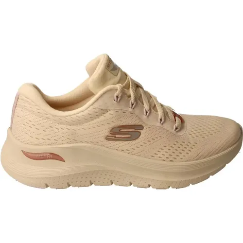 Bequemer Arch Fit Natürlicher Mesh-Sneaker , Damen, Größe: 40 EU - Skechers - Modalova