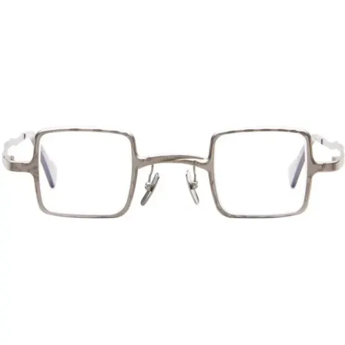 Square Metal Frame Glasses Mask Z21 , unisex, Sizes: 37 MM - Kuboraum - Modalova