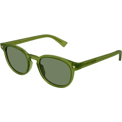 Grüne Sonnenbrille Bv1253S , Herren, Größe: 50 MM - Bottega Veneta - Modalova