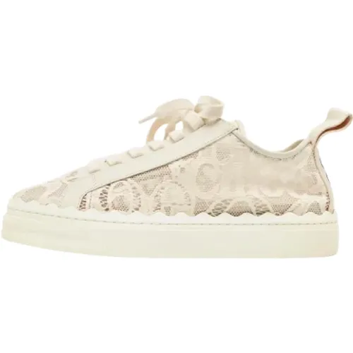 Pre-owned Lace sneakers , female, Sizes: 6 UK - Chloé Pre-owned - Modalova