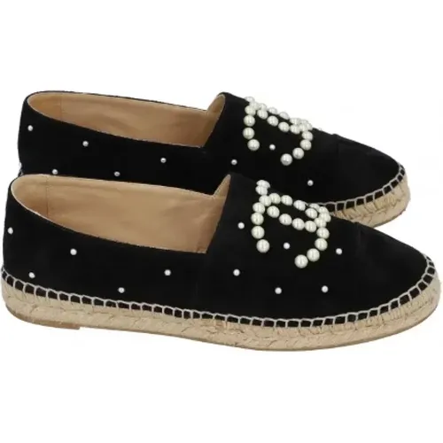 Pre-owned Suede espadrilles , female, Sizes: 7 UK - Chanel Vintage - Modalova