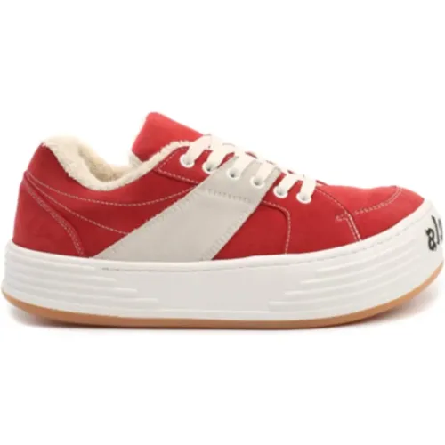 Suede Logo Sneakers , male, Sizes: 6 UK - Palm Angels - Modalova