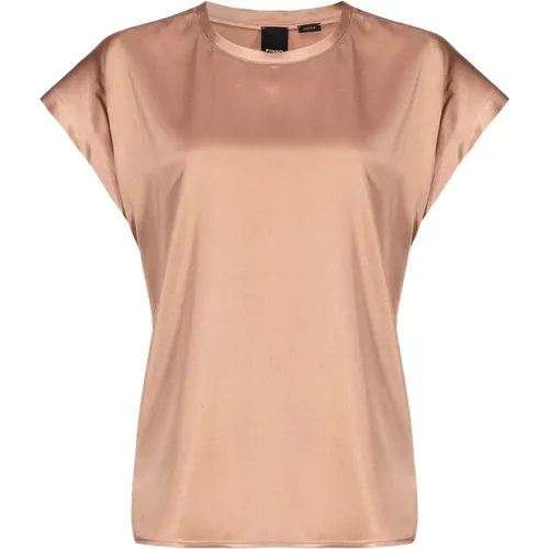 Luxuriöses Satin Stretch Farida Top , Damen, Größe: S - pinko - Modalova