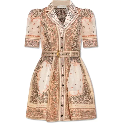 Dress with paisley motif , female, Sizes: S, M - Zimmermann - Modalova