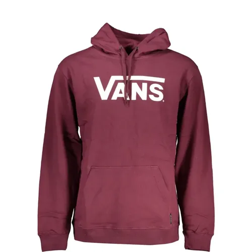 Roter Hoodie mit Druck und Logo , Herren, Größe: XL - Vans - Modalova