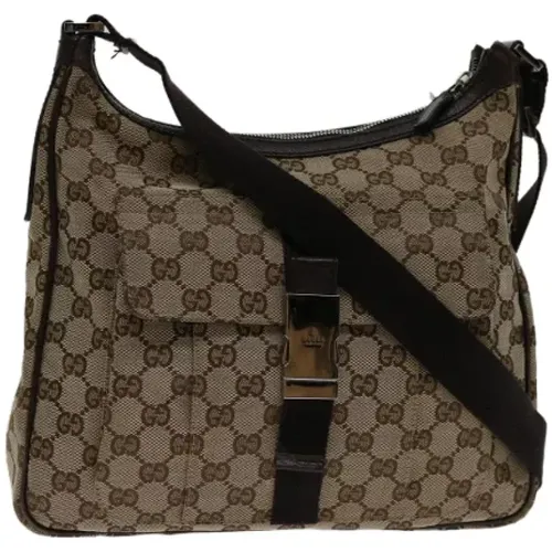 Pre-owned Canvas shoulder-bags , female, Sizes: ONE SIZE - Gucci Vintage - Modalova