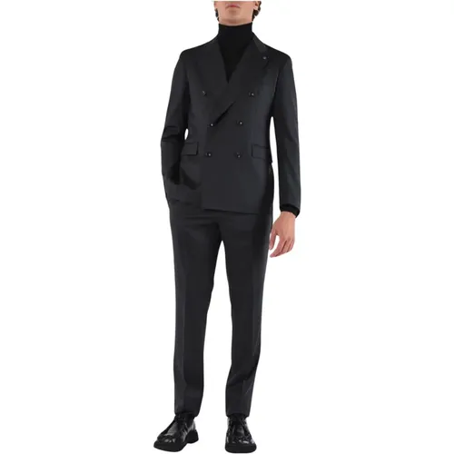 Doppelreihiger Anzug mit Perlmuttknöpfen , Herren, Größe: 2XL - Tagliatore - Modalova