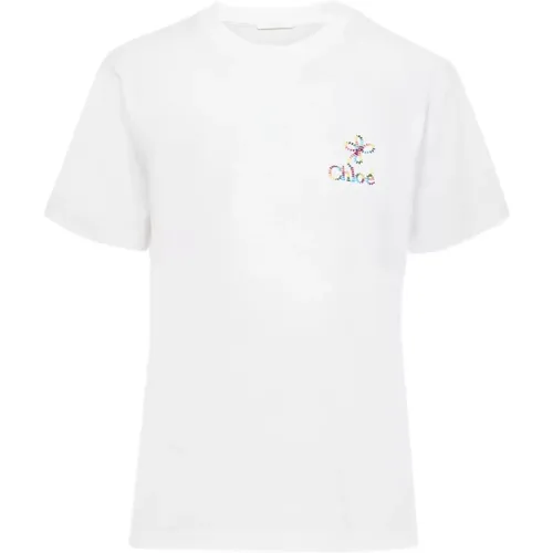 T-Shirts , Damen, Größe: M - Chloé - Modalova