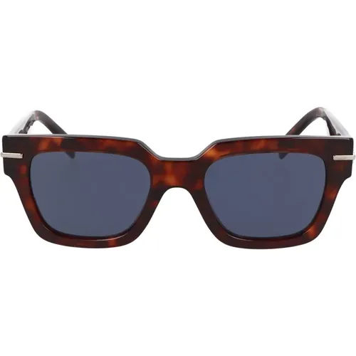 Quadratische Acetat-Sonnenbrille,graphy Sonnenbrille mit blauen Gläsern - Fendi - Modalova