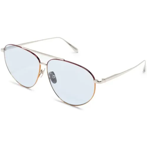 Multicolour Sunglasses for Everyday Use , female, Sizes: 66 MM - Linda Farrow - Modalova