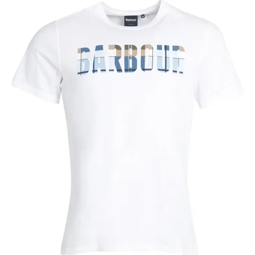 Tose Tartan T-Shirt , male, Sizes: L - Barbour - Modalova